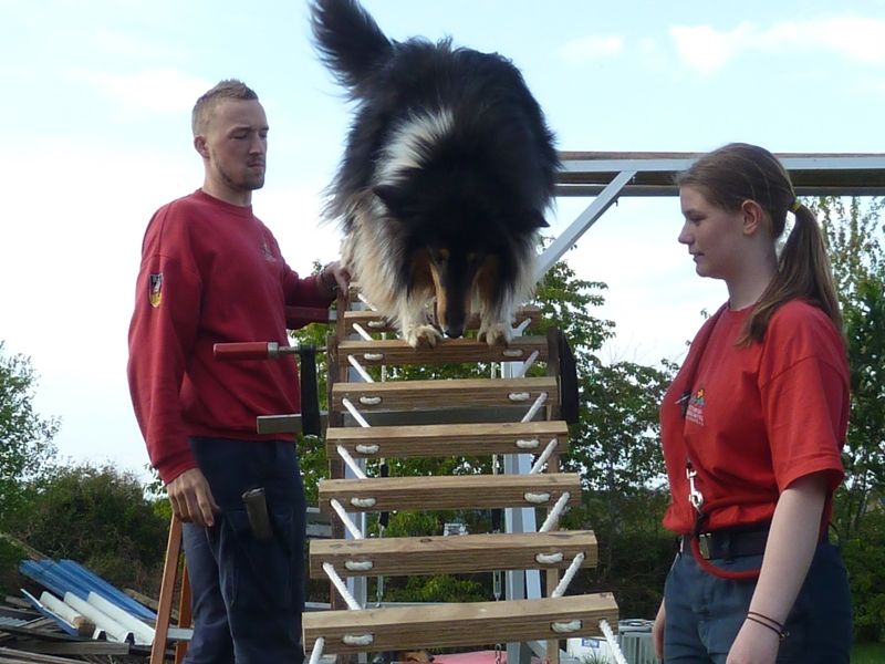 Fertigstellung neues Gerüst und Erstbegehung